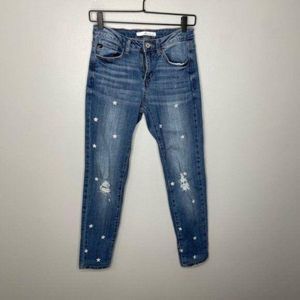 Kancan Star Distressed Skinny Jeans